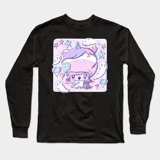 Cute zombie unicorn bubble head cutie Long Sleeve T-Shirt